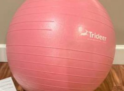 Exercise ball Pink Trideer