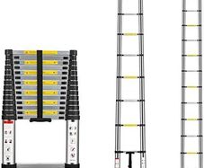 4.4M Telescopic Ladder Aluminium Telescoping  150kg 15 Rungs