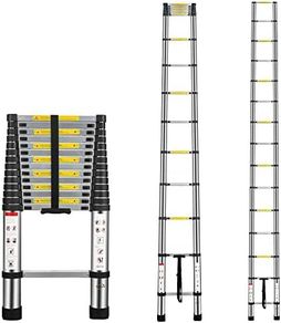 4.4M Telescopic Ladder Aluminium Telescoping  150kg 15 Rungs