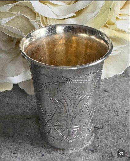 Imperial Russian Silver Vodka Tot