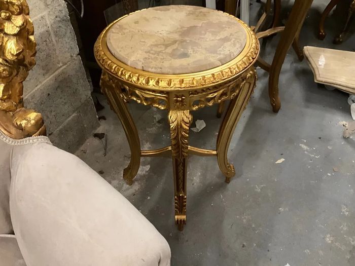 Larger better quality tall table with marble