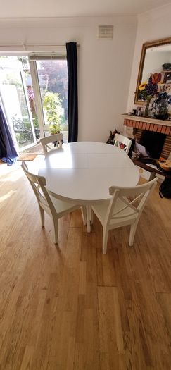 IKEA INGATORP Extendable Dining Table +