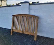 Wooden double headboard/head board