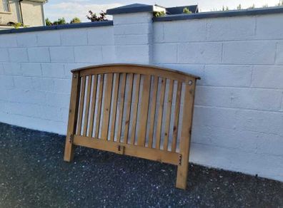 Wooden double headboard/head board