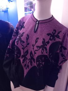 Gerwi Vintage Metallic 1980s Sweater