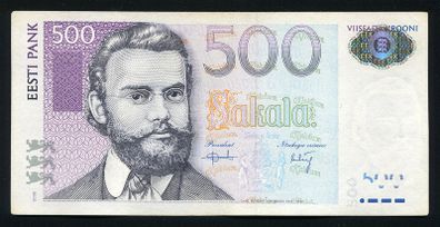 ESTONIA - 500 Krooni 2007 Banknote P-89 (VF+)