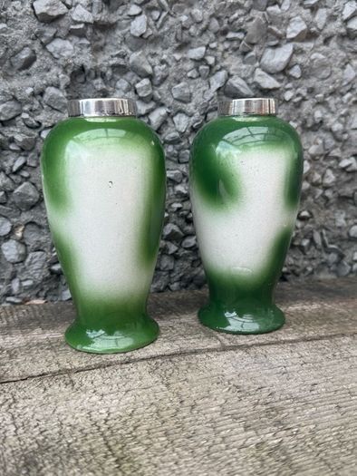 Antique Silver Mounted Posy Bud Vases