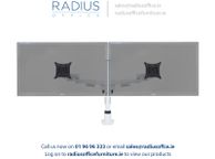 main image for ad Orion Double Flat Screen Monitor Arms - White