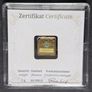 Gold Bar Geiger original - 1 gram .9999 square in capsule assay Image 6