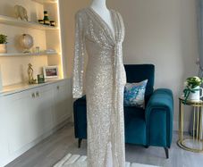 Stunning Champaign Sequins Dress from New Collection