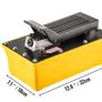 Air Hydraulic Pump, 10,000 PSI Hydraulic Foot Pump, 1.89 L Reservoir Foot Operated Air/Hydraulic Pump, with Hose and Spray Gun for Heavy Machinery Rigging, Auto Repair, Auto Body Frame Machines Image 2