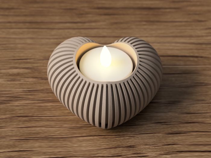 Heart Shaped Tea Light Holder