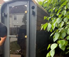 Mini cube sauna
