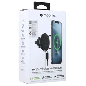Mophie Snap+ Wireless 15W Car Fast Charging Vent Mount for iPhones & Galaxy Phones
