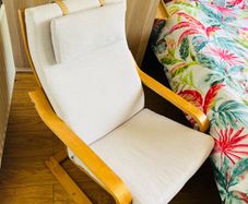 IKEA POANG rocking armchair + Footstool