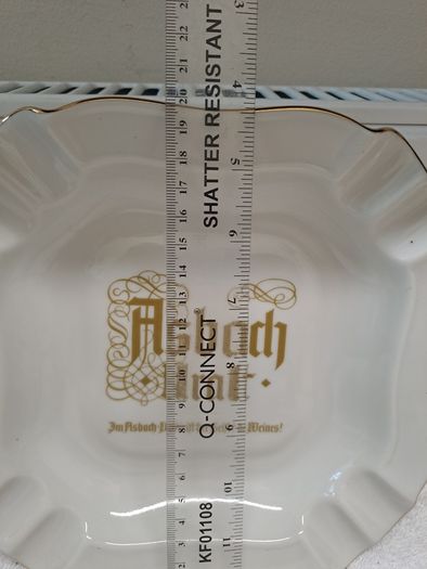 Vintage Asbach Uralt large ashtray
