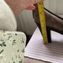 shoes sax size 40 mink suede heeled shoe size 40 Image 9