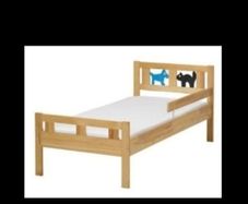 Wooden Ikea toddler bed
