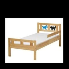 Wooden Ikea toddler bed