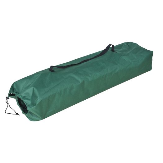 Double Camping Cot Foldable Sunbed Outdoor Patio Sleeping Bed Super Light w/ Carr Bag (Green)
