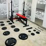 106kg Barbell Set Dumbbells Adjustable Rack Bench Image 6