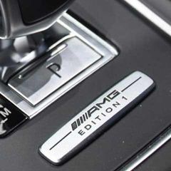 57 x 12.5 mm AMG Edition 1 Alloy Emblem for Mercedes Benz Car Interior Styling Badge