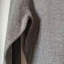 Two light v-neck jumpers from Camaieu grey & brown marl slim fit size. S/M Image 5