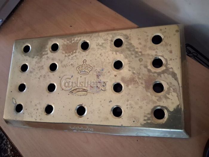 Proper Brass Carlsberg pub drip tray