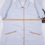 Basler Light Powder Blue Quilted Lightweight Jacket Tan Leatherette Trim 18UK/46EU Image 8