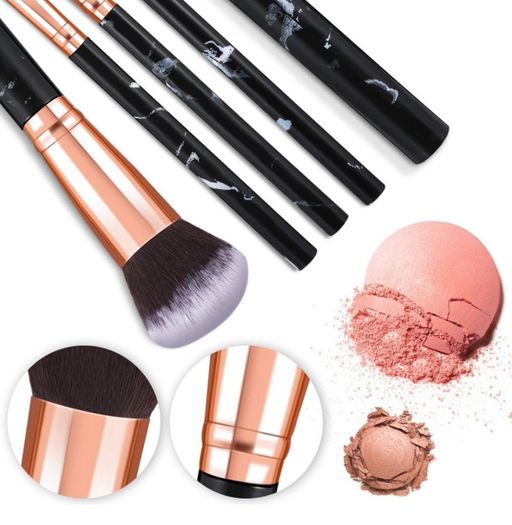 Makeup Brushes 10Pcs Marble Makeup Brush Set Foundation Powder Blush Blending Eyeshadow Brushes Sets (FREE POSTAGE)