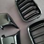 BMW 5 Series F10 F11 Pre-Lci Kidney Grilles & Mirror Covers Set Brand New Image 4