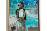 Original Figurative Painting GiFT Irish Art Grace Kelly inspired Cruise Yacht Art