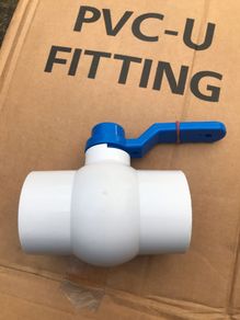 Ball valve for milking technology 75mm and 50mm PVC-U fitting farming technology