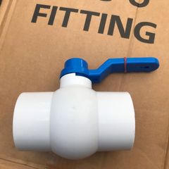 Ball valve for milking technology 75mm and 50mm PVC-U fitting farming technology