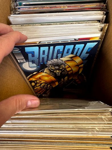 Image & Top Cow Long Comic Box w 320 comics for Sale