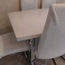 Glossy top Dining table with 6 chairs. Image 5