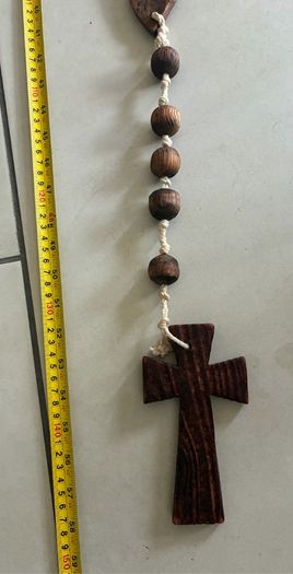 Rare Giant Size Timber Rosary Beads