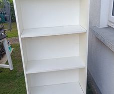 white bookcase