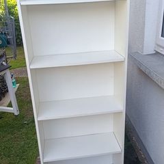 white bookcase