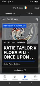 Katie Taylor Croke Park 2 x premium tickets