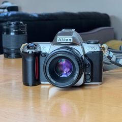 Film camera Nikon F65 + Lens AF Nikkor 50mm f/1.8 D