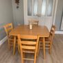 Extendable dining table and chairs Image 2