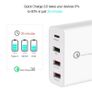 QC 3.0 & PD USB 4 Ports Wall Fast Charger 48W [2 Power Plugs (US/UK)] (Brand New/Warranty) Image 6