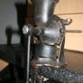 Black cast iron coffee grinder of firm Salter& Co. from England. Including  receptacle and cast iron table clamp. Image 5