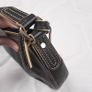 Tula Leather Black Shoulder Baguette Bag with Buckle Image 6