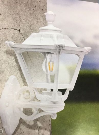 Wall Lantern Lights in White or Black Outdoor Lights