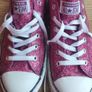 Converse Chuck Taylor All Star Low Violet Pink Glitter Sneakers - Junior US 5.5 / UK 5 / EUR 38 Image 7