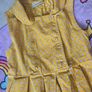 3-4years, Next Toddler Vintage-Style Yellow Peter Pan Collar Ladybug Dress Image 2