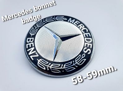 Mercedes Cls Bonnet Badge Flat Style 2 Pins W219 New A6388170116