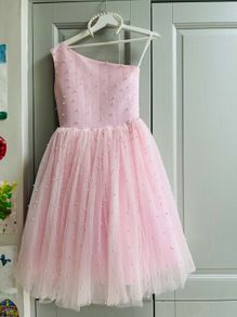 Beautiful baby pink" Blingalicious " Dress